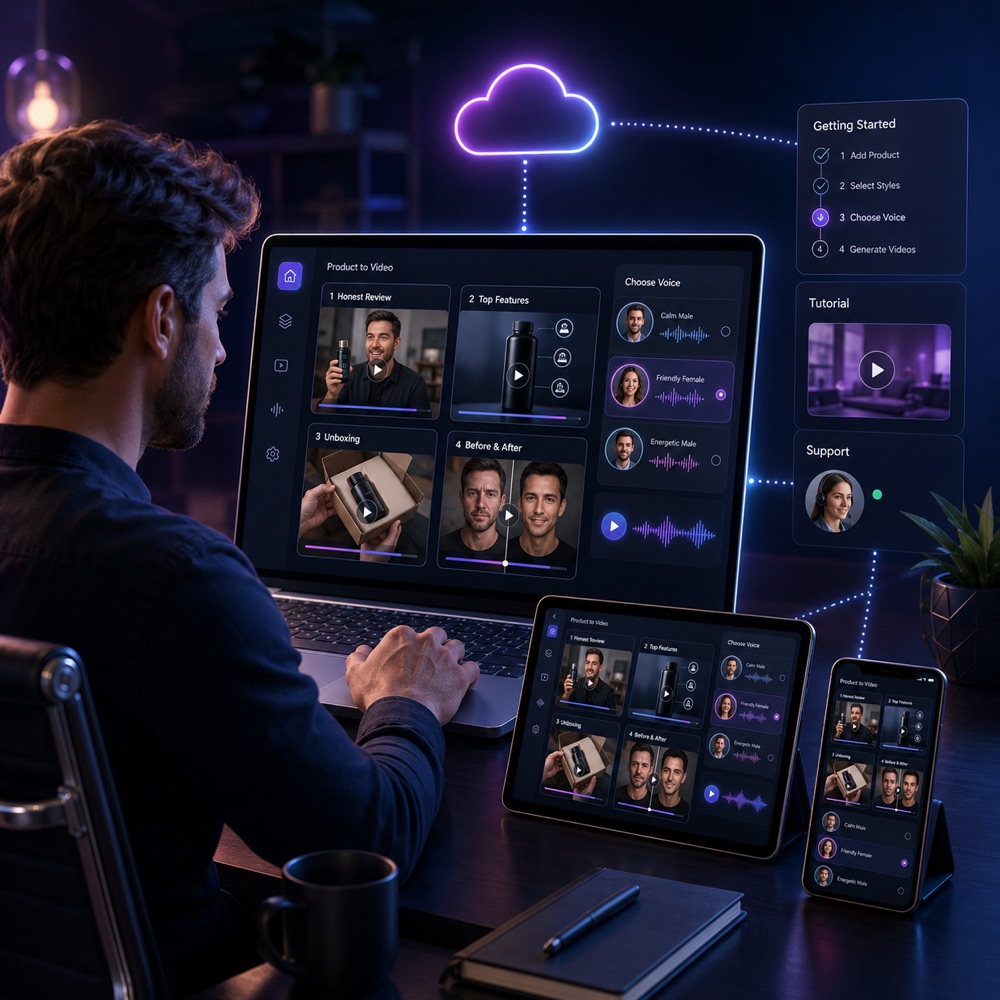 ReviewReel AI works on desktop, tablet and mobile