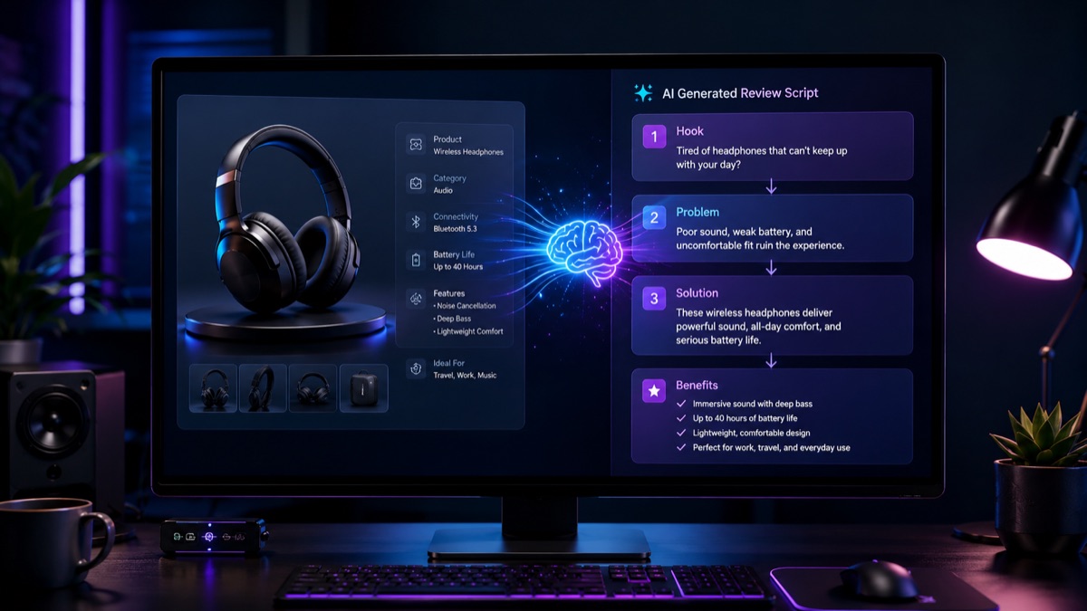AI review scriptwriter