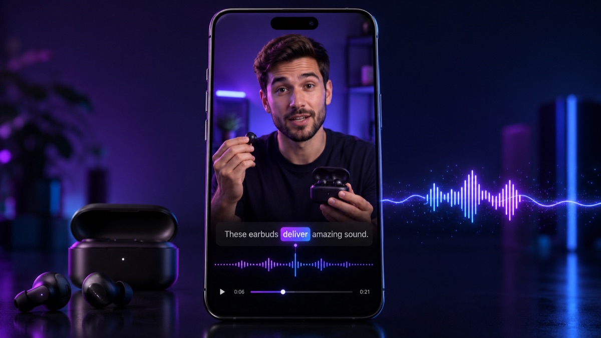 Karaoke word-synced auto captions